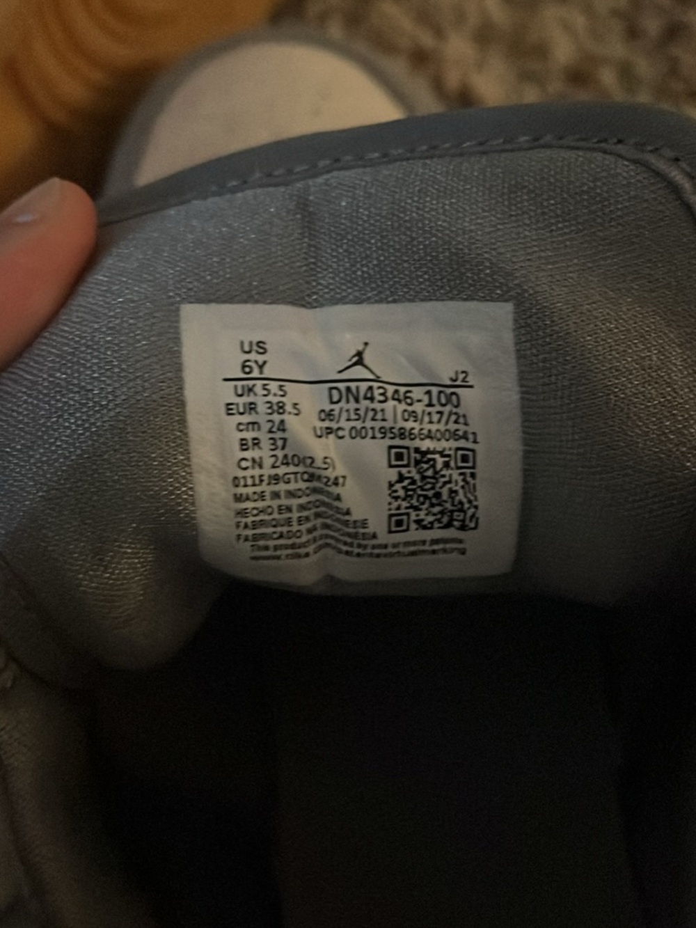 nike air jordan 1 mid coconut milk particle grey - Picture 5 of 5